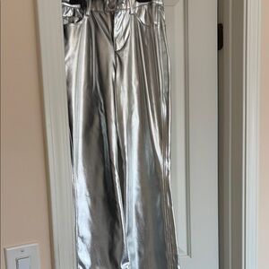 Shiny Silver Pants